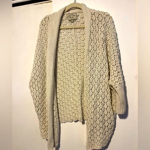 Lucky Brand Crochet Cream Cardigan 😍